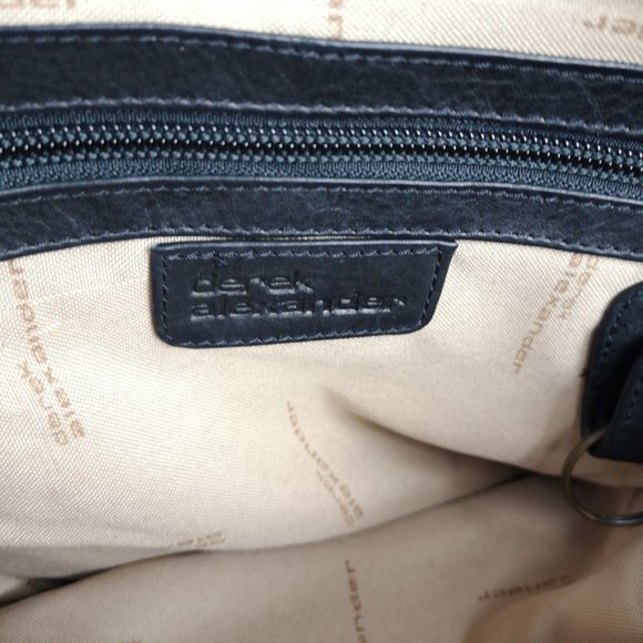 Derek Alexander Super Soft Black Leather Handbag Shoulder Bag 14"x8" Excellent - Picture 14 of 16